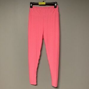 Yoins Butt lifting Workout Leggins for Women High Waited Yoga Pants Pink (Small)